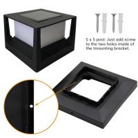 Lámpara De Valla LED Impermeable Con Panel Solar Para Jardín Y Calle Iluminación De Paisaje Solar Autónoma Post Cap Pilares Nuevo - details 10