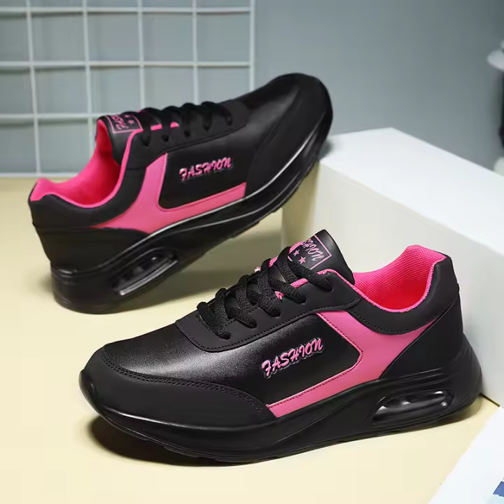 Zapatos De Correr Para Mujer 2024 Comodidad Antideslizante Casual De Lujo En Cuero Alta Calidad Para Deporte Y Caminar - 1