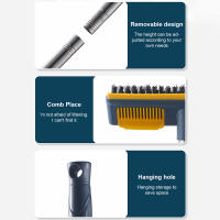 Cepillo De Limpieza Multifuncional 2 En 1 Para El Hogar Con Mango Ajustable Limpieza De Piso Y Baño Herramientas Ecológicas Para Azulejos - details 7