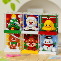 Bloques De Construcción Navideños Con Santa Claus Arbol De Navidad Reindeer Elfos Y Muñecos De Nieve Regalos De Navidad Para Niños Edad Recomendada 6-12 Años Material Plástico - details 1