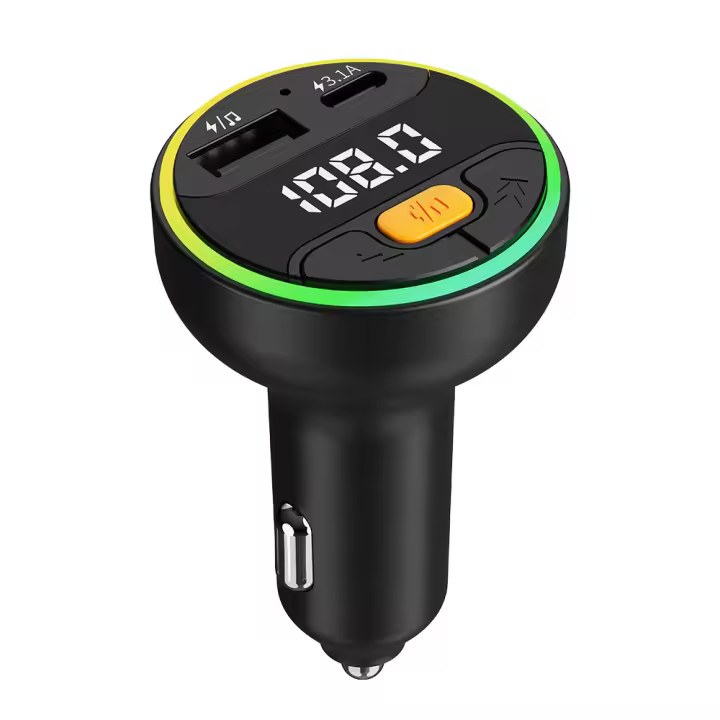 Transmisor FM Para Coche Bluetooth 5.3 Kit De Automóvil Sin Cable Con Cargador USB C Modulador De Radio Mp3 Adaptador Para Auto - 1