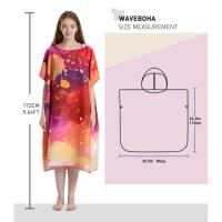 Poncho Toalla Rápida Microfibra Para La Playa Y La Natación Toalla Con Capucha Para Adultos Robe De Baño Para Cambiar Adecuado Para El Surf - details 1