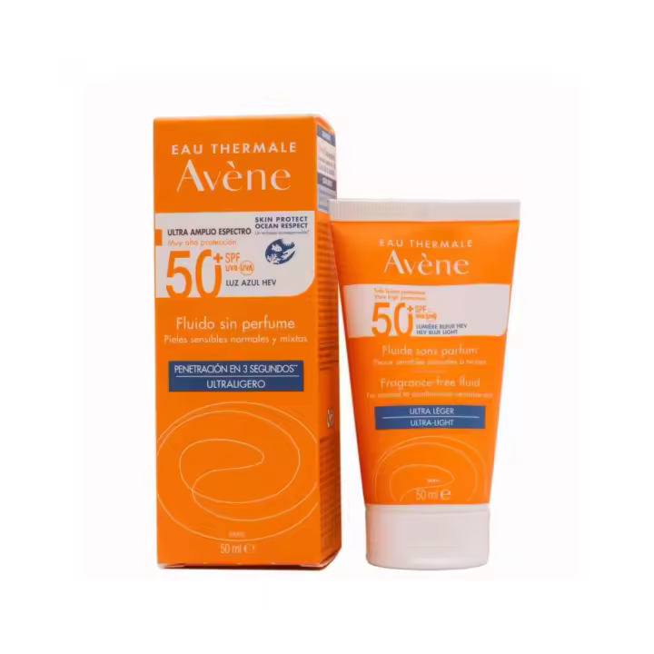 AVÈNE SPF 50+ FLUIDO 50 ML PIELES SENSIBLES NORMALES O MIXTAS - 1