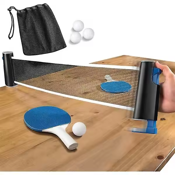 Juego de Tenis de mesa con Red ajustable | Se adopta a todas las Mestas - 1