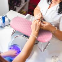 Soporte De Mano Para Uñas De Acrílico Profesional En Cuero Microfibra Antideslizante Almohadilla De Soporte Para Manos Con Non-slip - details 1