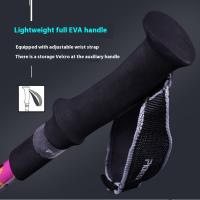 Palo De Camuflaje Ultraligero Plegable Con Absorción De Choque Para Senderismo Montañismo Camping Viajes Y Excursiones Al Aire Libre - details 7