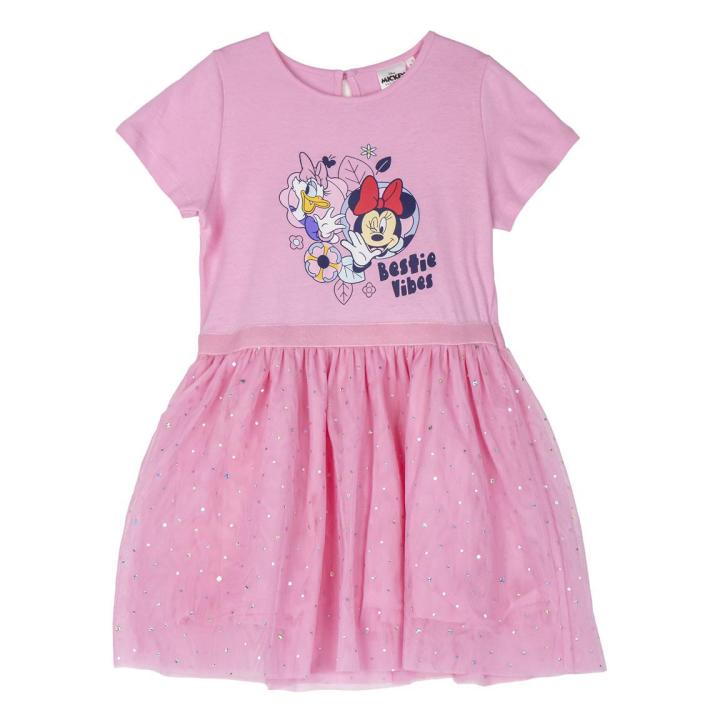 Minnie Mouse Vestido Bestie Vibes Rosa
