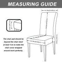Funda De Silla De Comedor Gruesa Tela Jacquard Suave Cubierta Elástica Para Oficina Silla De Sala De Estar Color Sólido Fundas De Silla Para Boda Y Banquete - details 2