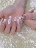48PCS Encantos De Uñas 3D Joyería De Uñas En Forma De Saturno Pentagram Charms Para Uñas Rhinestones De Estrella Plateada Decoraciones Para Uñas - details 2