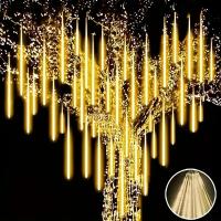Luces De Lluvia De Meteoros LED 30CM Impermeables Para Decoración De Jardín Y Fiesta Faeirys String Light De Caída De Gotas De Lluvia - details 5