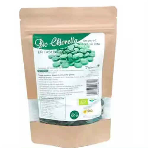 Dream Foods Alga Chlorella 300Comp. Bio - Producto 100% Vegetal Sin Conservantes - Apto para Veganos - 1