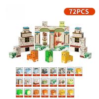 Bloques Magnéticos DIY De Construcción Creativa Para Niños Castillo De Princesa Dinosaurio Granja Animal Modelo STEM Regalo Educativo - details 5