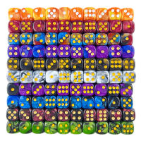 Juego De Dados D6 De Calidad Premium Con Puntos Redondos 12mm Colores Mixtos Pack De 10 Para Juegos De Mesa Y Tablero - details 0
