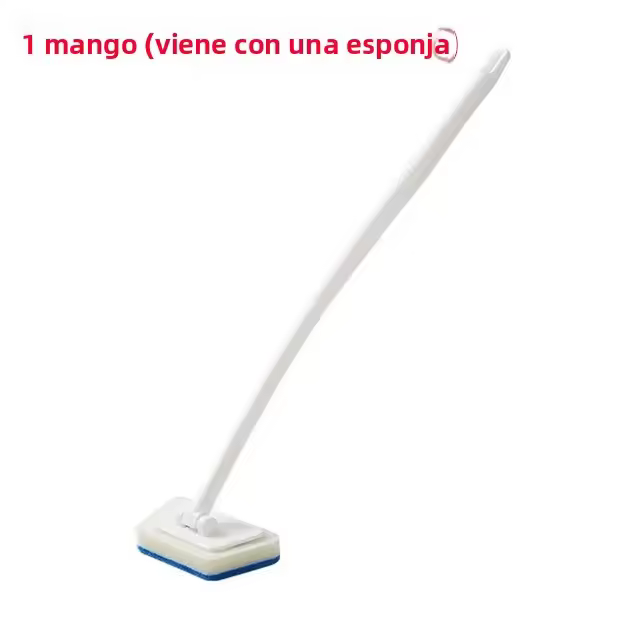 Cepillo De Limpieza Para Baño Con Mango Largo Y Mano Removible Herramienta Multifuncional Para Piso Bañera Azulejos Ecológico - 1