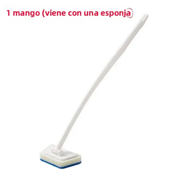 Cepillo De Limpieza Para Baño Con Mango Largo Y Mano Removible Herramienta Multifuncional Para Piso Bañera Azulejos Ecológico - 1