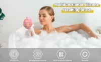 Cepillo De Baño De Silicona Exfoliante Portátil Con Montaje En Pared Para Lavar Cabello Y Masajear El Cuerpo Y La Cara - details 0