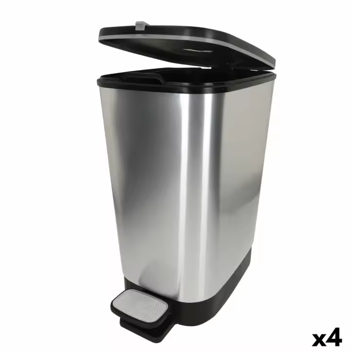 Cubo de basura Curver Gris Plástico 25 L (4 Unidades) - 1