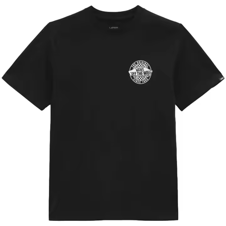 Camiseta de Manga Corta Vans  para niños unisex en color negro - 1