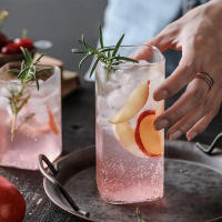 Vaso De Alta Capacidad Para Bebidas Frías Y Café Con Capacidad Para Vino Y Cerveza Transparente Y Creativo De Vidrio Redondo Para Uso Doméstico - details 4