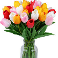 5/10Pcs Decoración De Tulipes Artificiales Para Hogar Y Jardín Decoración De Bodas Y Fiestas Ornamento De Vaso De Mesa - details 0