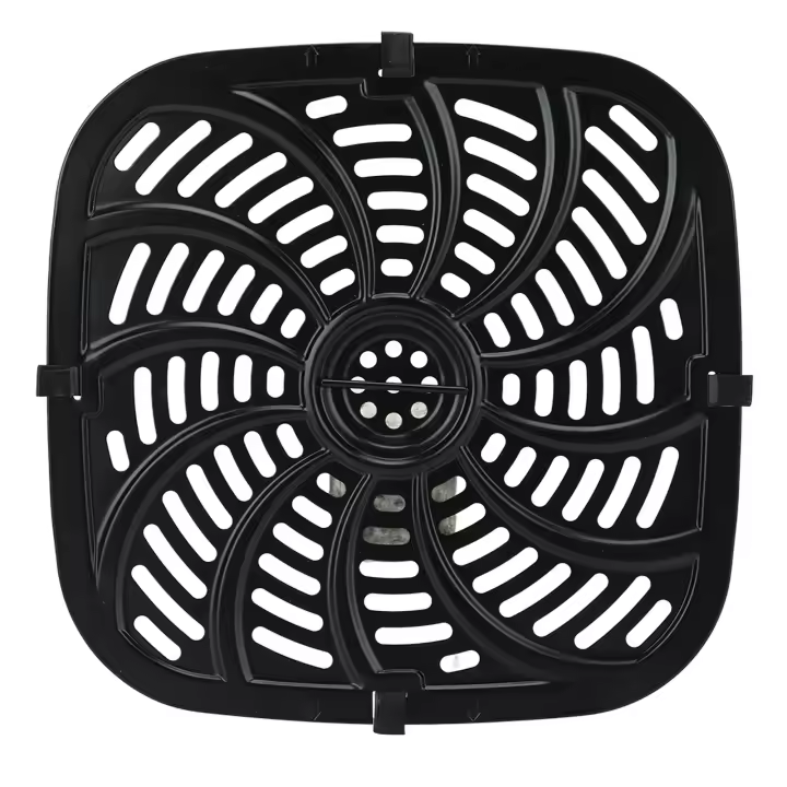 Freidora bandeja de repuesto freidora accesorio parte antiadherente parrilla pan crisper placa con parachoques de goma para 8QT - 1