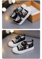 Zapatos De Lona Para Niños Y Niñas Negros Con Dibujos Ligeros Y Transpirables Antideslizantes Para Todas Las Estaciones Talla True Fit - details 17
