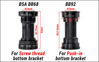 Adaptador De Eje Inferior De Bicicleta GOLDIX BB68 BB92 1.37/24mm Para Bicicletas De Carretera Y Montaña Material De Aluminio - details 0