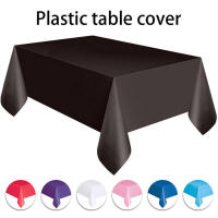 Mantel Rectangular De Plástico Grande Para Fiesta En Rojo Blanco Y Negro Mantel De Boda Navidad Cumpleaños Limpieza Fácil - details 1