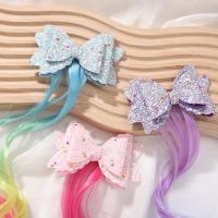 6 Piezas Extensiones de Paco, Velo Postizo para Trenzas,Mechas Melo, Trenzas de Colores para el pelo Niña Extensiones - details 3