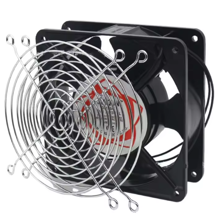 BIT Ventilador axial para casete de chimenea, insertable, alta temperatura, silencioso, dimensiones 120 x 120 x 38 mm - 1