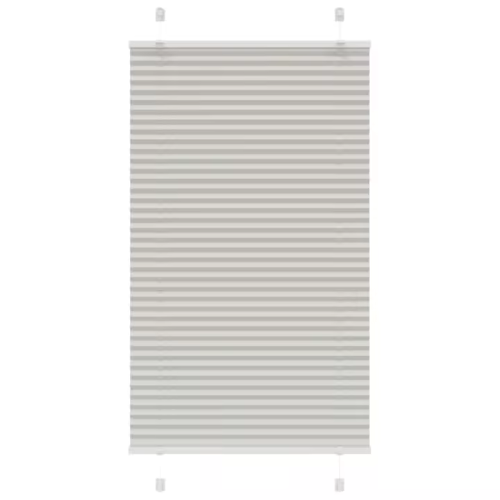 Estor Plisado gris claro 75x150 cm Tela Ancho 74,4 cm Poliéster - 1