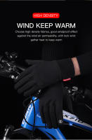 Guantes De Ciclismo Para Otoño Invierno Exterior Negro Táctil Antideslizante Para Gimnasio Fitness Running Y Motocicleta Unisex - details 4