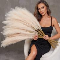 90/120cm Pampas Artificial En Broche Flor Artificial Para Decoración De Habitaciones Jardín Boda Exterior Simulación De Planta De Rama - details 0