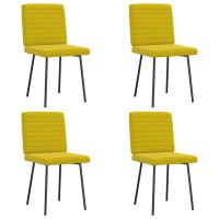 vidaXL Sillas de comedor 4 unidades terciopelo en color Verde oscuro/Azul/Rojo vino tinto y más | cómodas modernas ergonómicas para comedor cocina salón hogar - details 3