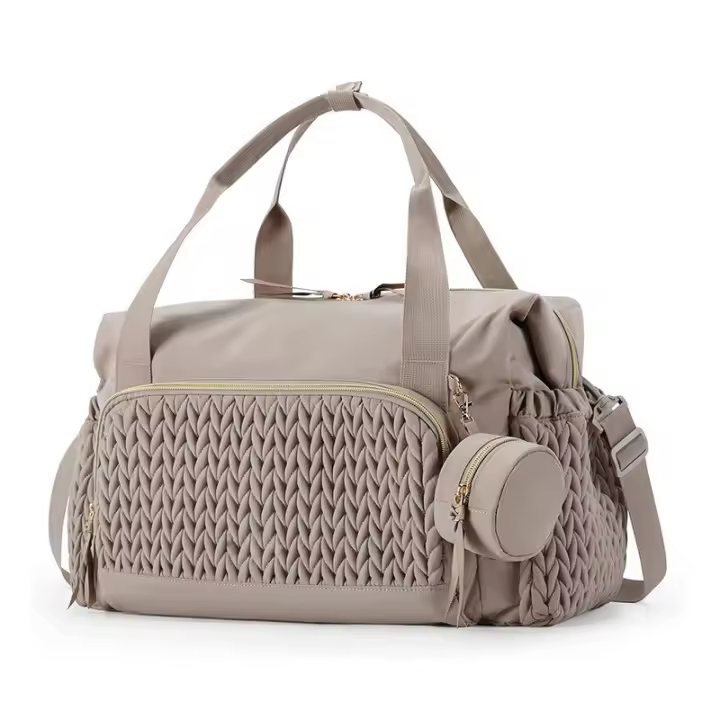 Bolsa de pañales de gran capacidad, Bolsa de pañales para Bebe, mochila de viaje de moda para Bebe with Bolso Aislado, Caja de cambio, Correas para cochecito, mouse color, mopila - 1