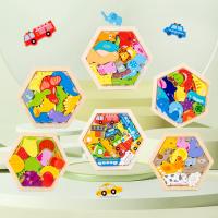 Puzzle De Bloques De Madera Tridimensional Dinosaurio Animales De Dibujos Animados Juego Educativo Temprano Para Niños - details 13