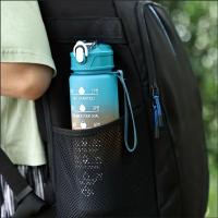 Botella De Agua Para Deportes Con Tapa De Desbloqueo Y Absorbedor De Tiempo Antirotura Y Fácil De Transportar Ideal Para Aventuras Al Aire Libre - details 0