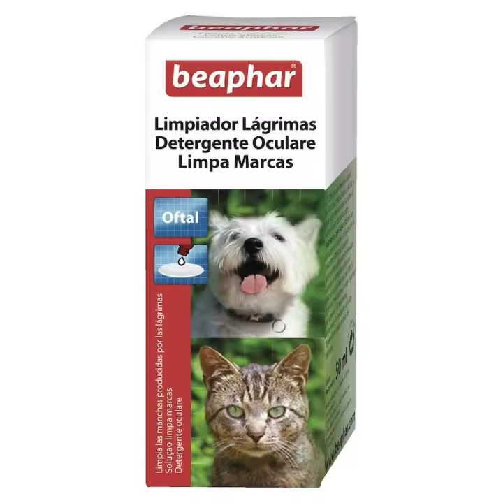 Beaphar Limpiador de Lagrimal para Perros y Gatos  Limpiador de lágrimas para perros y gatos - 1