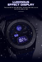 Reloj Deportivo De Lujo Para Hombre SANDA Dual-Display Quartz LED Digital Impermeable Cronógrafo Electrónico Con Pantalla LED Y Cuarzo - details 6
