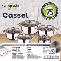 San Ignacio Batería de Cocina 12 Piezas en Acero Inoxidable con Juego de Sartenes y Tapas de Vidrio - details 2