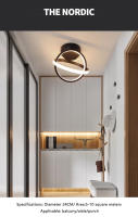 Lámpara De Techo LED Moderna Con 3 Temperaturas De Color Varias Estilos Iluminación Para Dormitorio Sala De Estar Pasillo Balcón 110V-240V - details 4