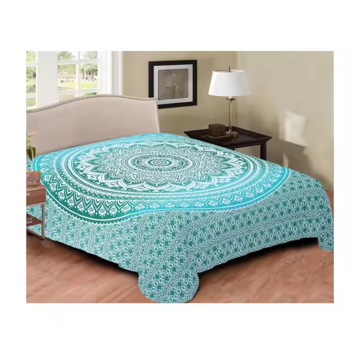 Pareo / Toalla / Manta / Tapiz de 220 x 240 cm estilo mandala étnico indio multiuso picnic, playa, decoración de hogar - 1
