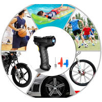Bomba de aire con cable/inalámbrica para coche, compresor de aire portátil recargable, Digital, equipo de inflado de neumáticos automático, 120W - details 5