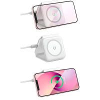 Cargador Inalámbrico Magnético 3 en 1 - Estación de carga inalámbrica magnética 3 en 1 - Carga Rapida - Cargador plegable multifuncional de 15 W para iPhone, AirPods y Appel Watch. - details 4