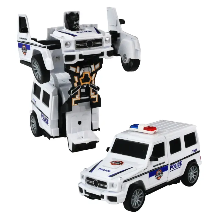 Juguete Transformable Coche Robot Para Niños 13.5cm 2 En 1 Modelo Desplazable Juguetes De Coche Para Niños Regalo Para Niños - 1