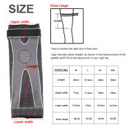 Manguito De Compresión Para Rodilla Protección Elástica Con Soporte De Silicona Para Voleibol Y Correr Accesorio Deportivo Para Todas Las Edades - details 2