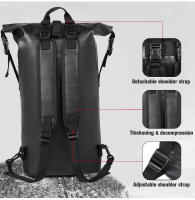 Mochila De PVC Impermeable Para Natación 25L 30L Bolsa Secadora De Río Para Trekking Y Rafting Bolsa De Viaje Deportiva Para Hombres Y Mujeres - details 5