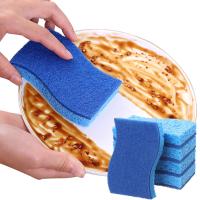 Paño De Limpieza Tríptico De Esponja Y Algodón De Madera Para Cocina Limpieza De Platos Y Ollas Herramienta De Limpieza Ambientalmente Amigable - details 5