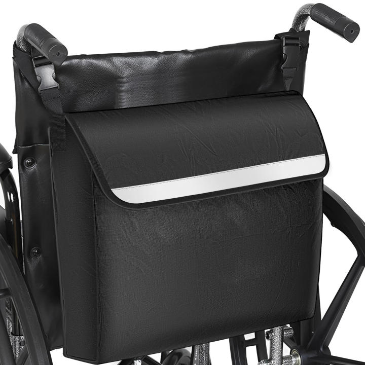 Waterproof Wheel with Safe Reflective Tray Large  Multifunctional Aid for Disabled People rrying Bag