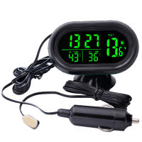 Medidor De Temperatura Y Voltaje Automático Digital DC12V-24V Con Horloge Dual Luminoso Alarma De Congelación Temporizador Y Fecha Para Coche - details 0